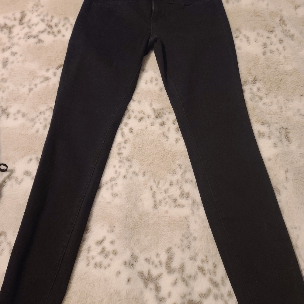 Lucky Brand Black Jeans Charlie Skinny, Size 6/28R
